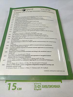 neuroReport Volume 6 Number 16