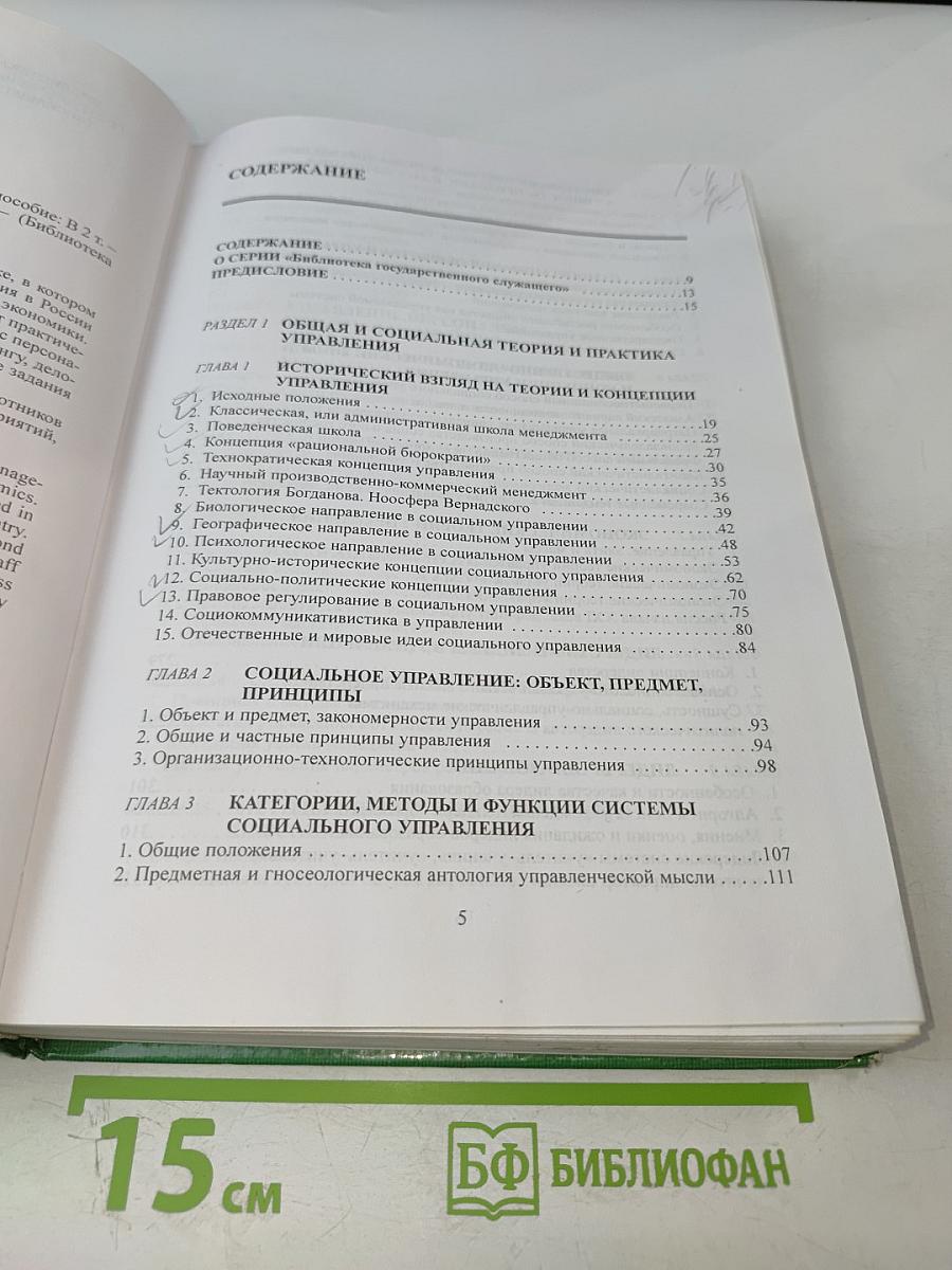 Социальное управление: теория и практика. Том 1