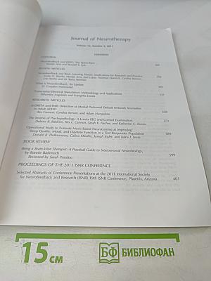 Journal of Neurotherapy. Volume 15, Number 4 / October-December 2011