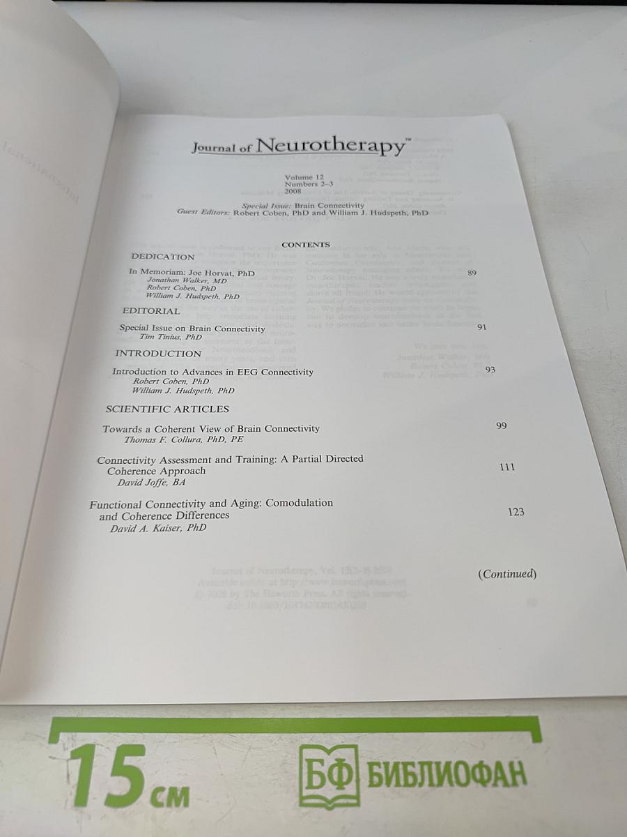Journal of Neurotherapy, Volume 12, Numbers 2-3