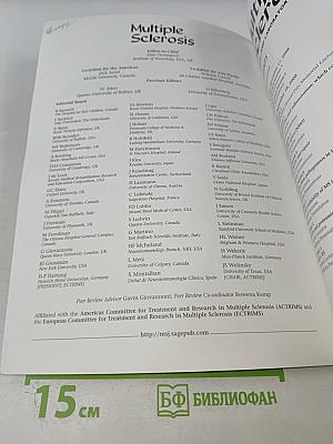 Multiple Sclerosis: Clinical and Laboratory Research. Montréal 08. Volume 14, Supplement 1