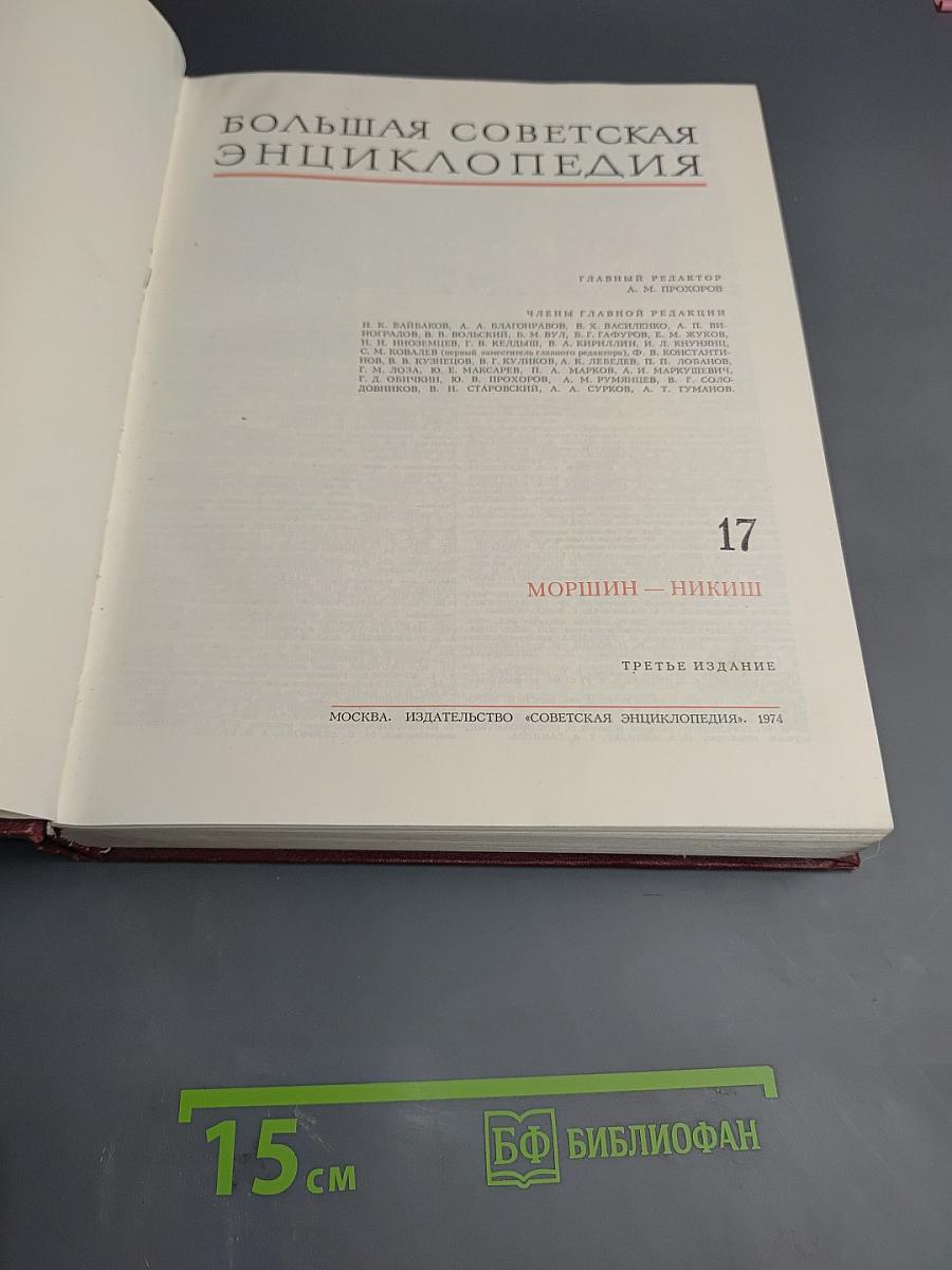 Большая Советская Энциклопедия. Том 17. Моршин — Никиш