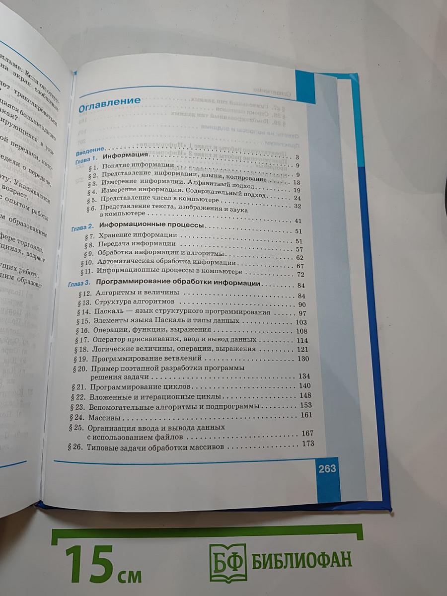 Информатика 10 класс (базовый уровень) Учебник