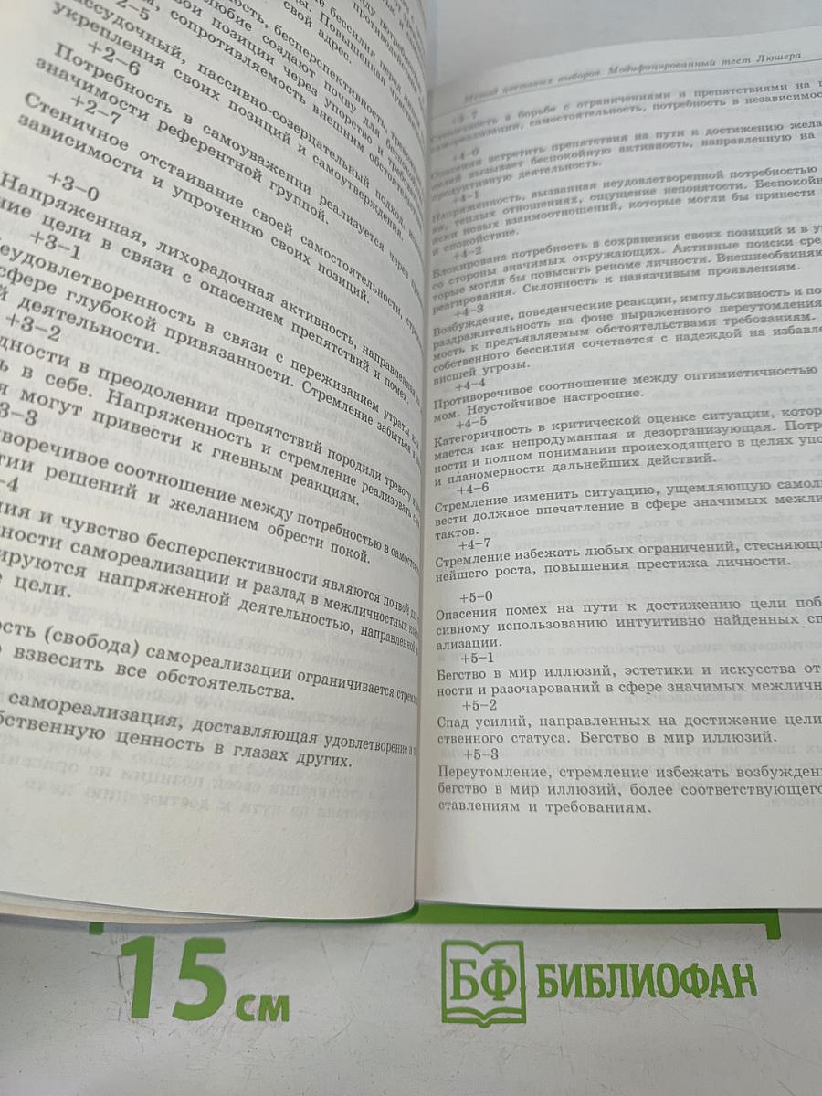 Модифицированный восьмицветовой тест Люшера. МЦВ — Метод цветовых выборов