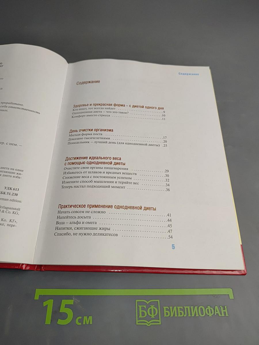 Диета на один день