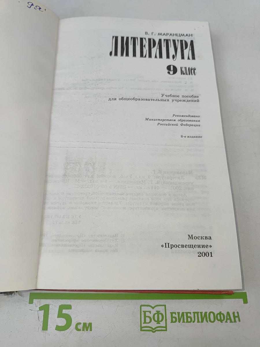 Литература 9 класс