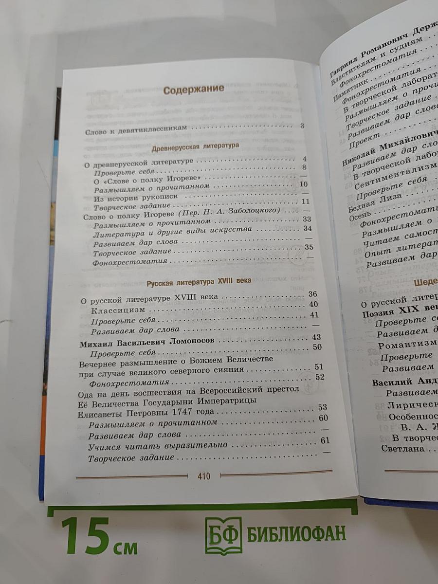Литература. 9 класс. Часть 1