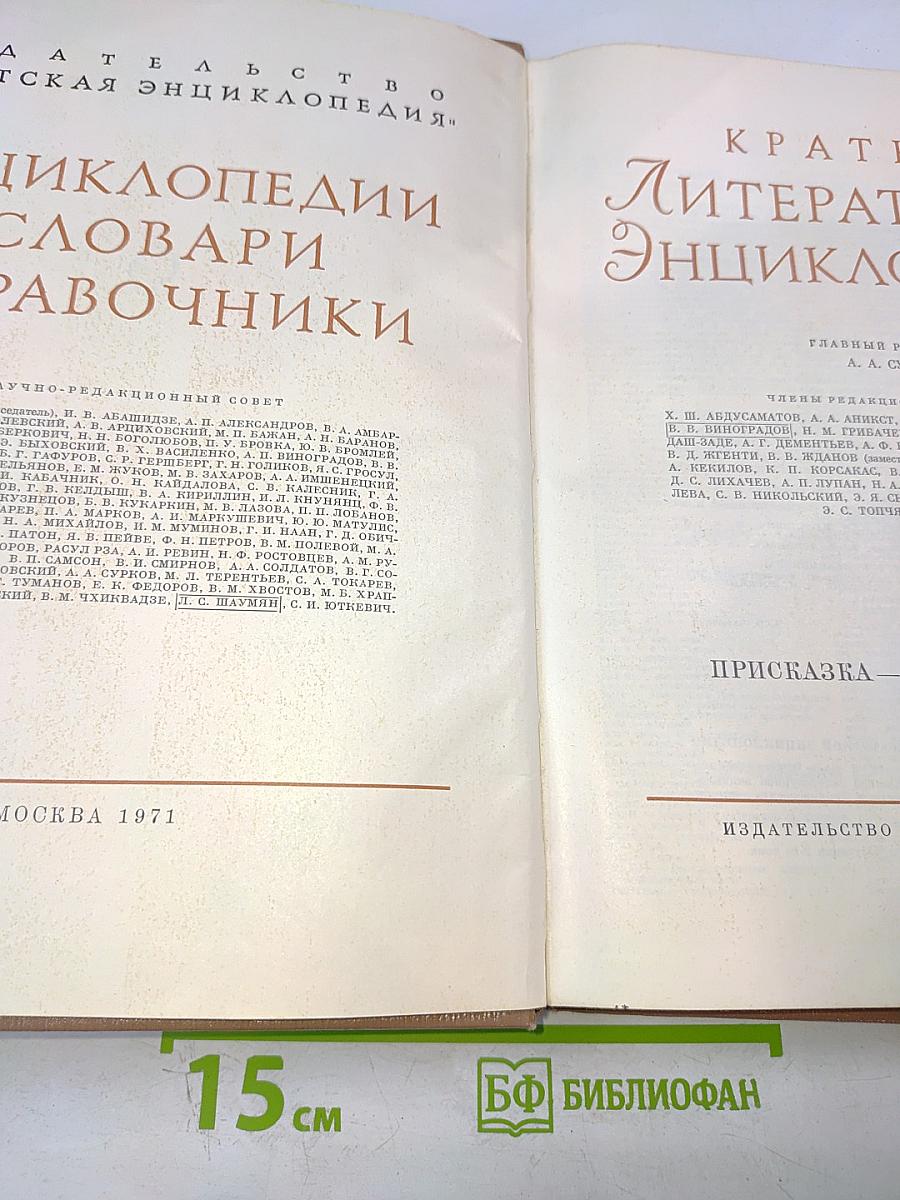 Краткая литературная энциклопедия. Том 6