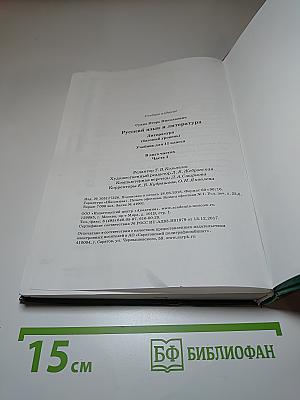 Русский язык и литература. Литература, 11 класс, часть 1