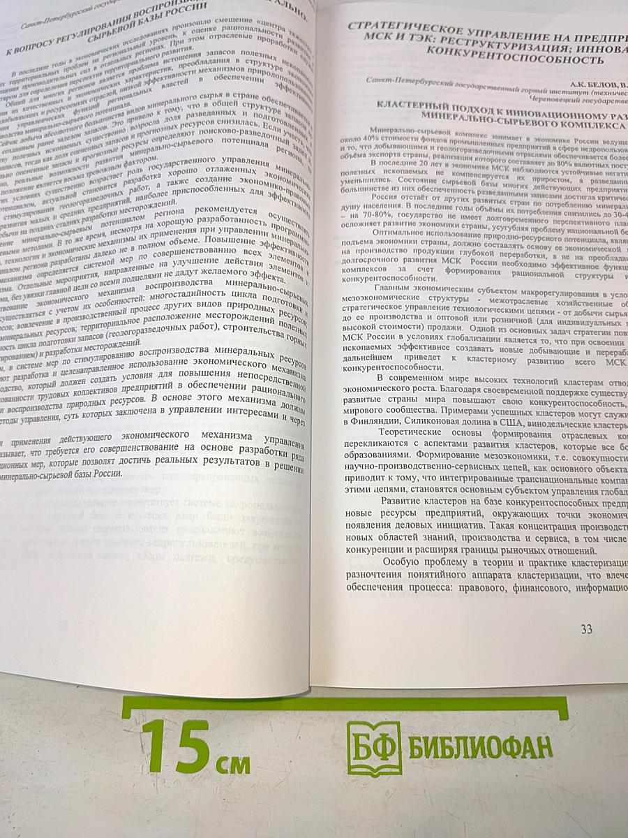 Экономические проблемы развития минерально-сырьевого и топливно-энергетического комплексов России: Всероссийская научно-практическая конференция: Сборник научных трудов