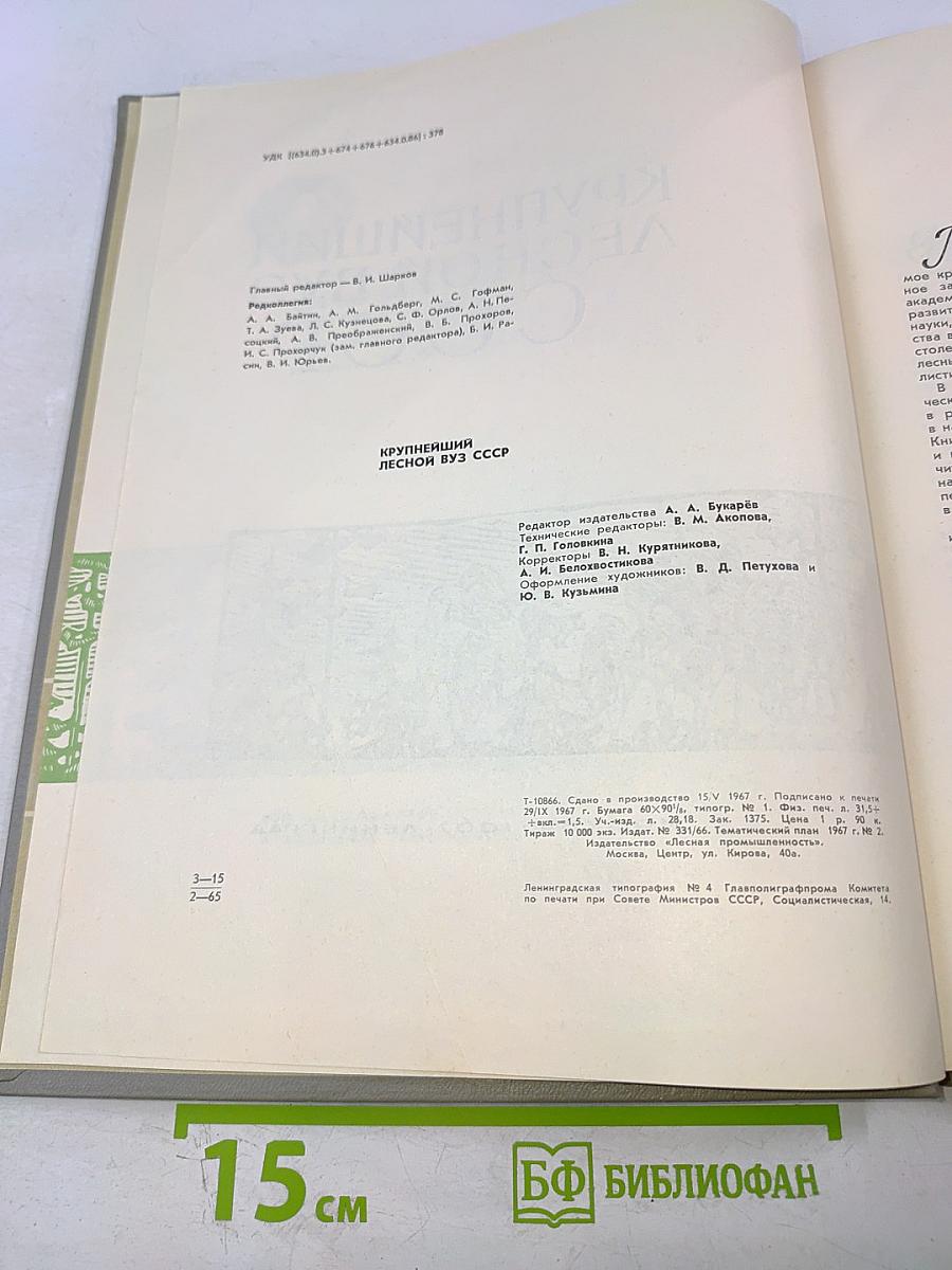 Крупнейший лесной вуз ссср