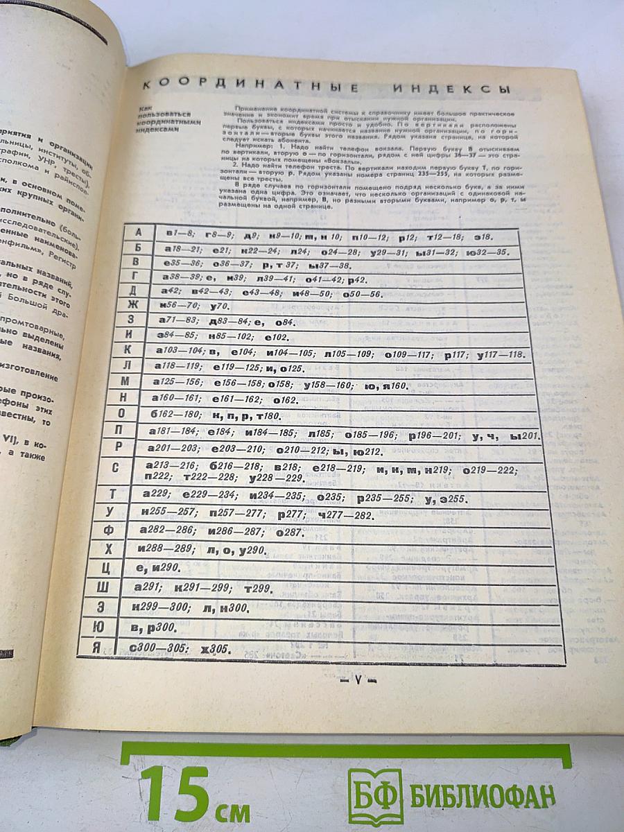 Список абонентов Ленинградской городской телефонной сети. Телефоны учреждений предприятий организаций