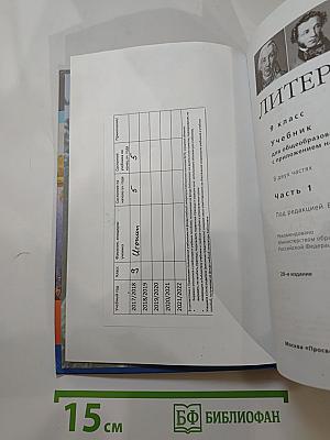 Литература 9 класс. Часть 1