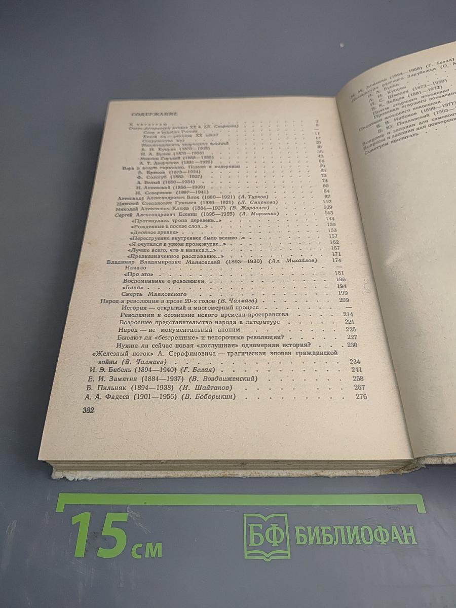 Русская литература XX века. Часть I для 11 класса