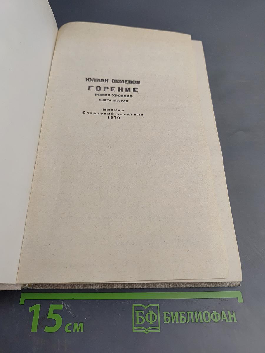 Горение. Роман-хроника. Книга вторая