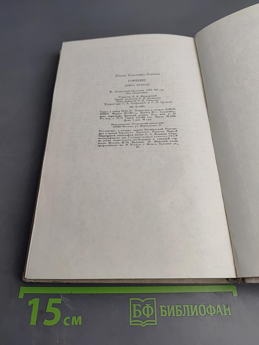 Горение. Роман-хроника. Книга вторая