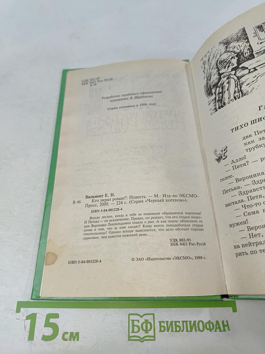 Кто украл роман?