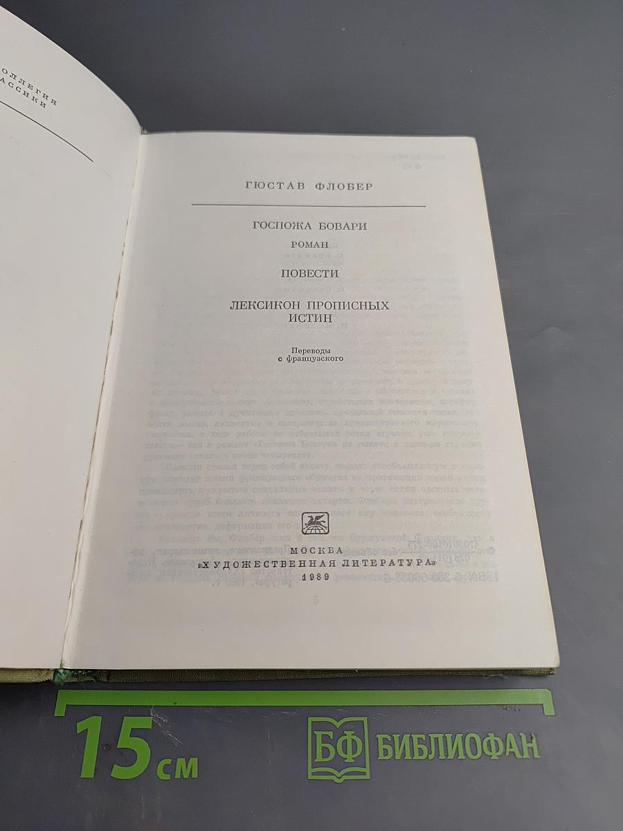 Госпожа Бовари. Повести. Лексикон прописных истин