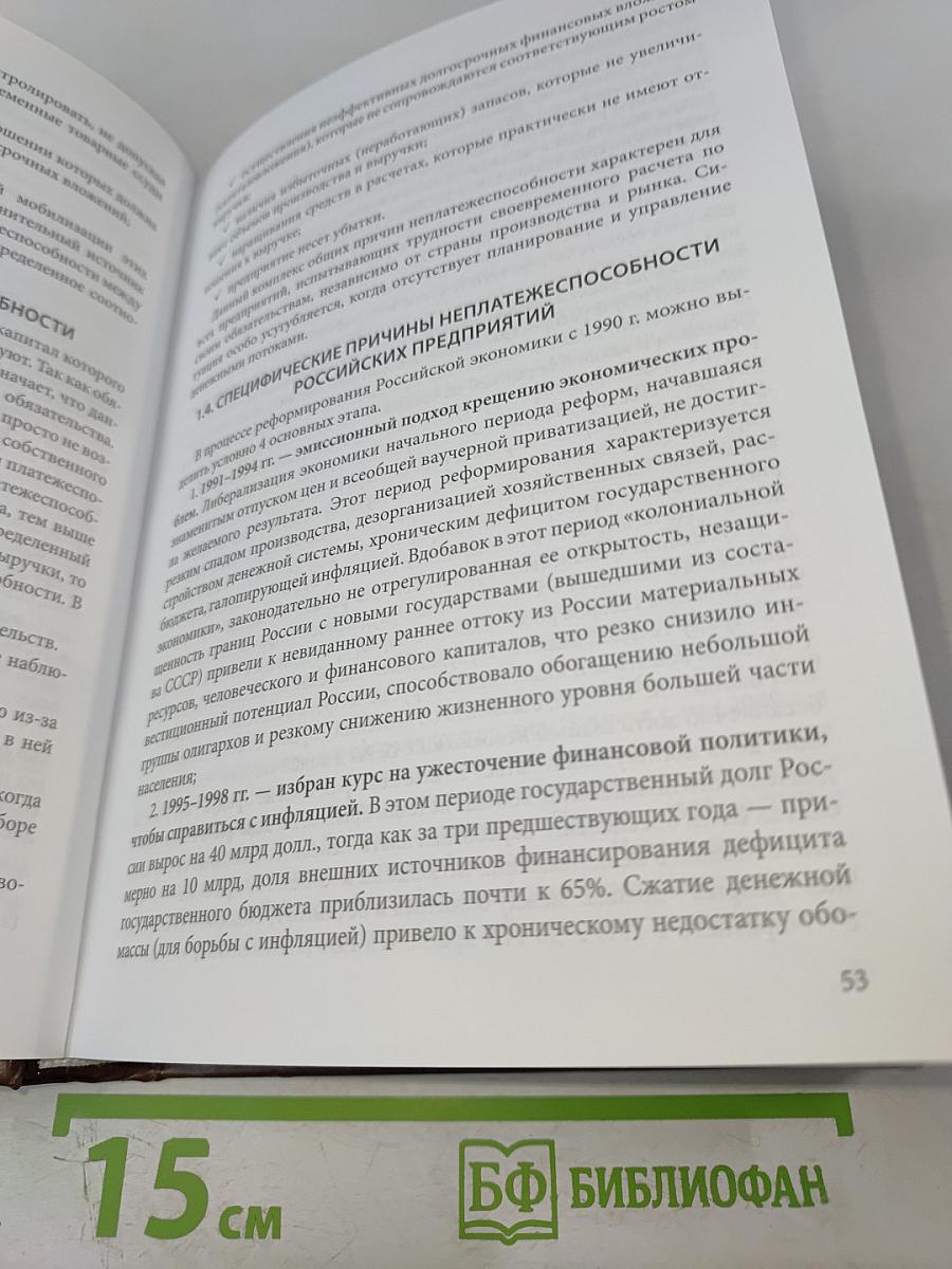 Теория антикризисного управления предприятием