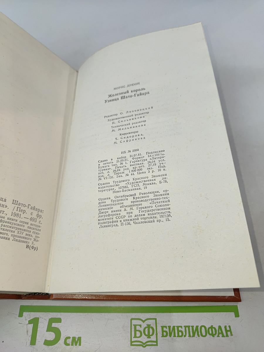 Железный король. Узница Шато-Гайара