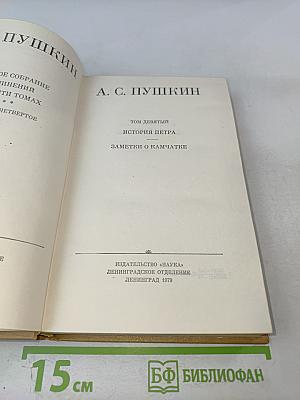 Полное собрание сочинений. Том IX: История Петра. Заметки о Камчатке
