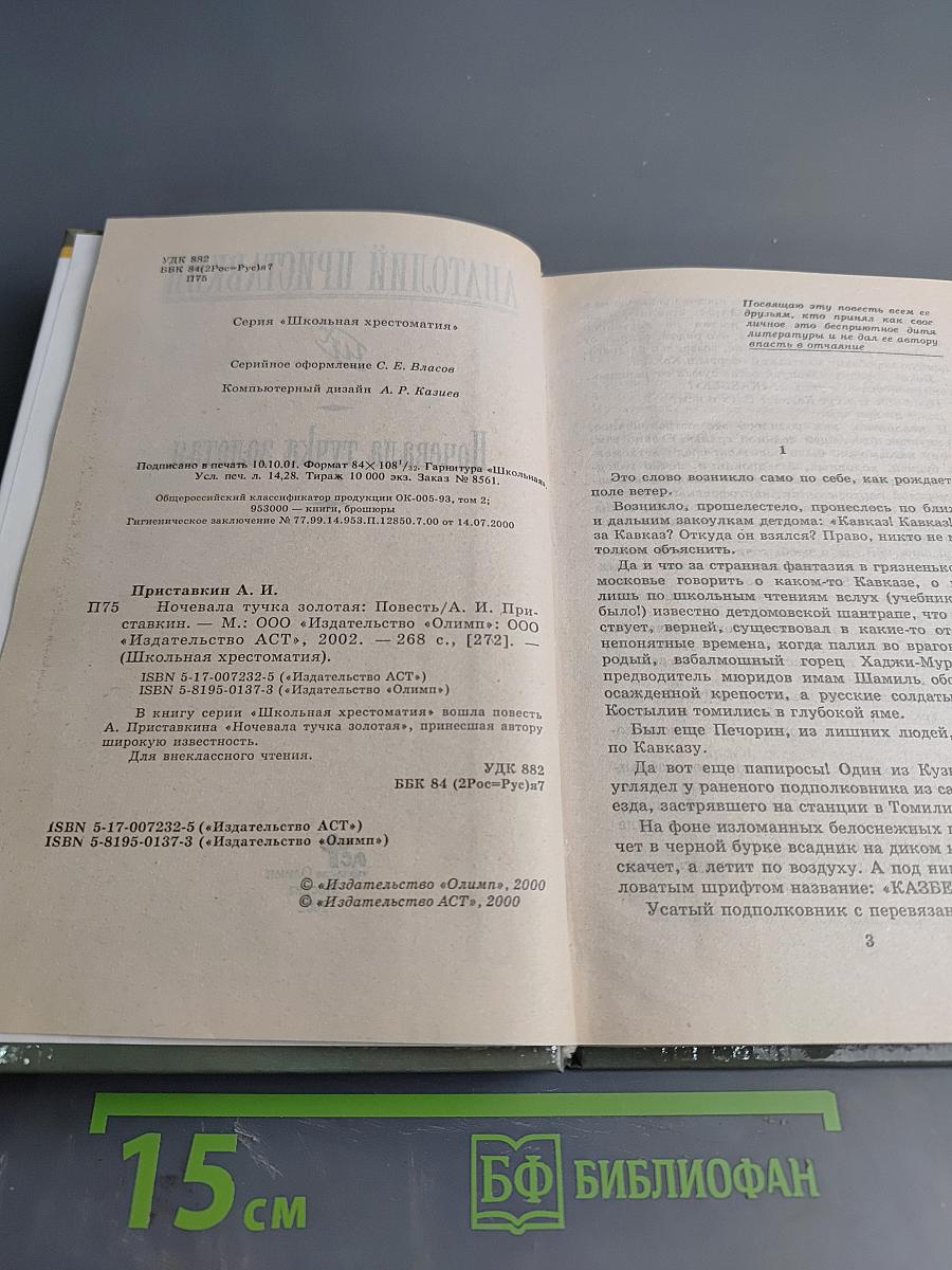 Ночевала тучка золотая (Школьная хрестоматия)