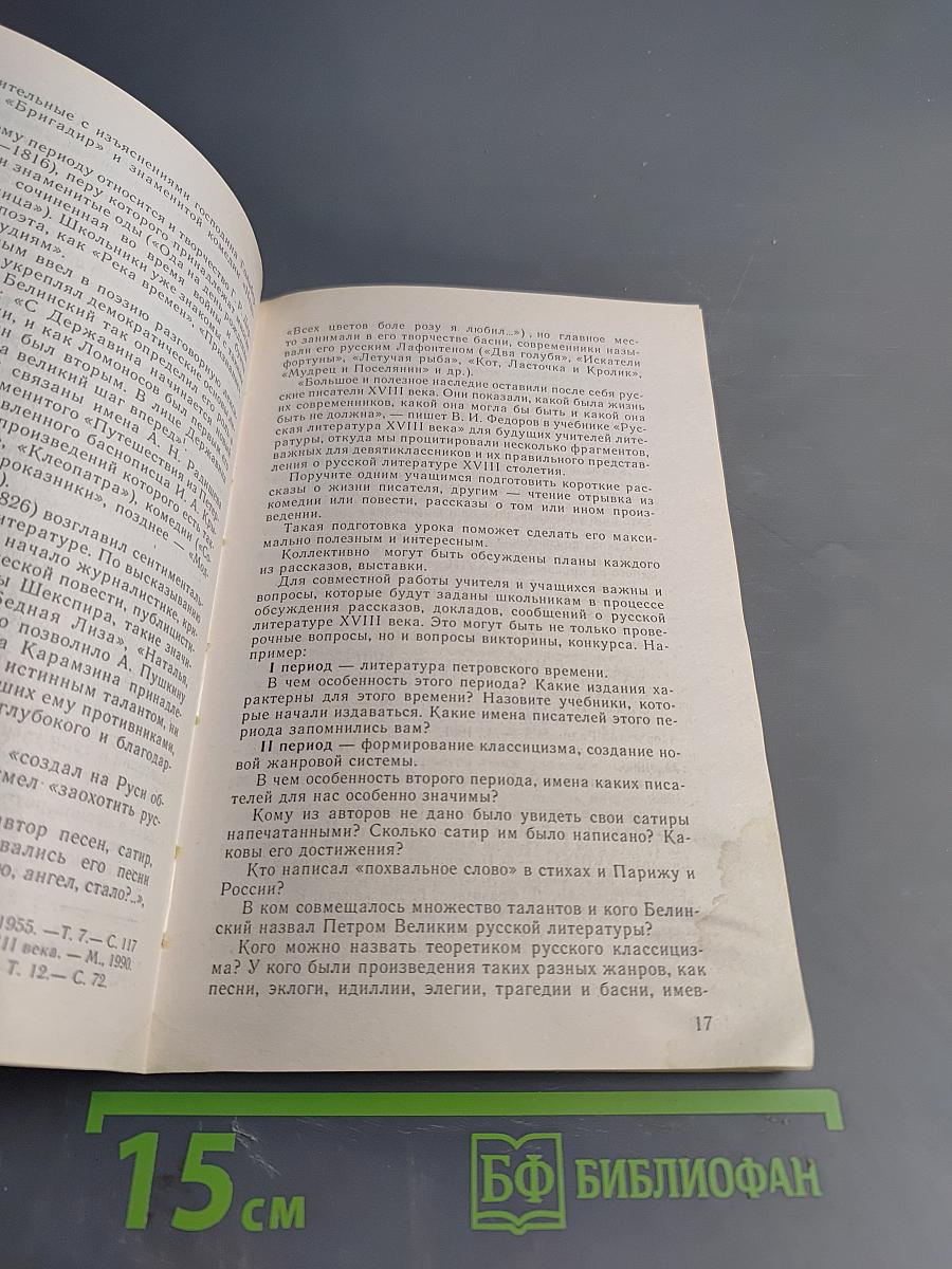 Литература. Методические советы. 9 класс