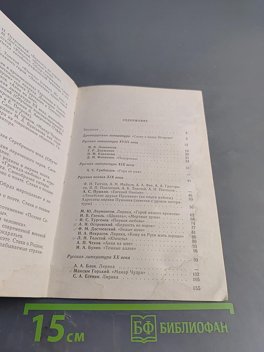 Литература. Методические советы. 9 класс