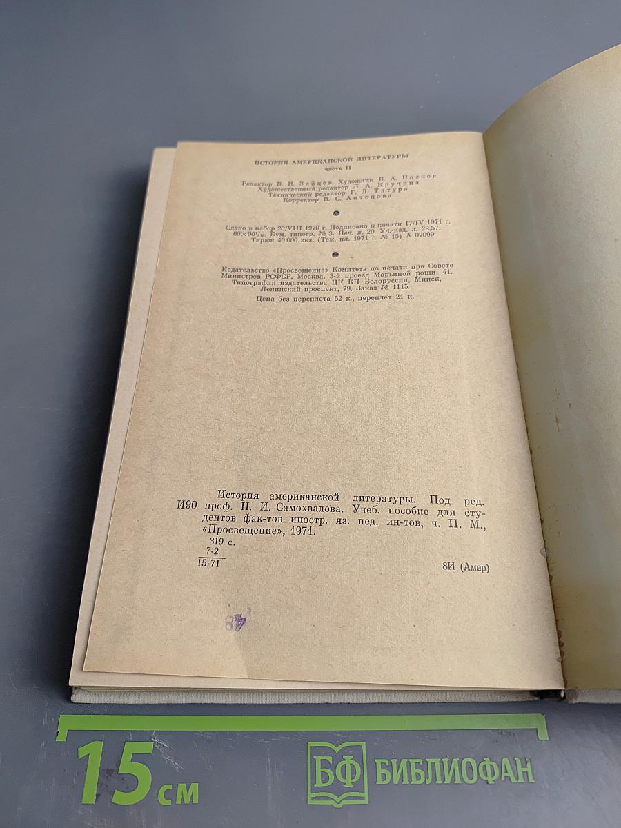 История американской литературы. XX век