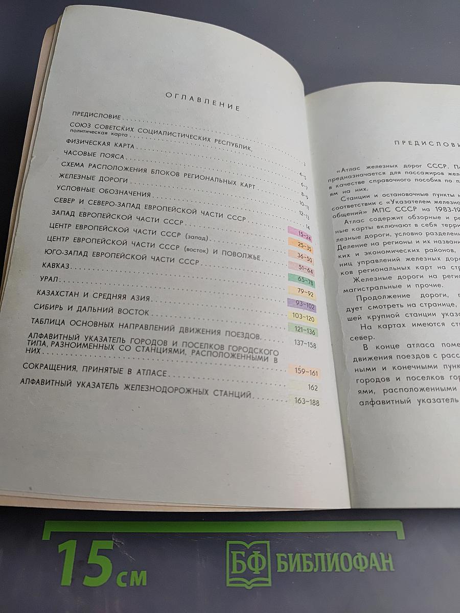 Атлас железных дорог СССР. Пассажирское сообщение