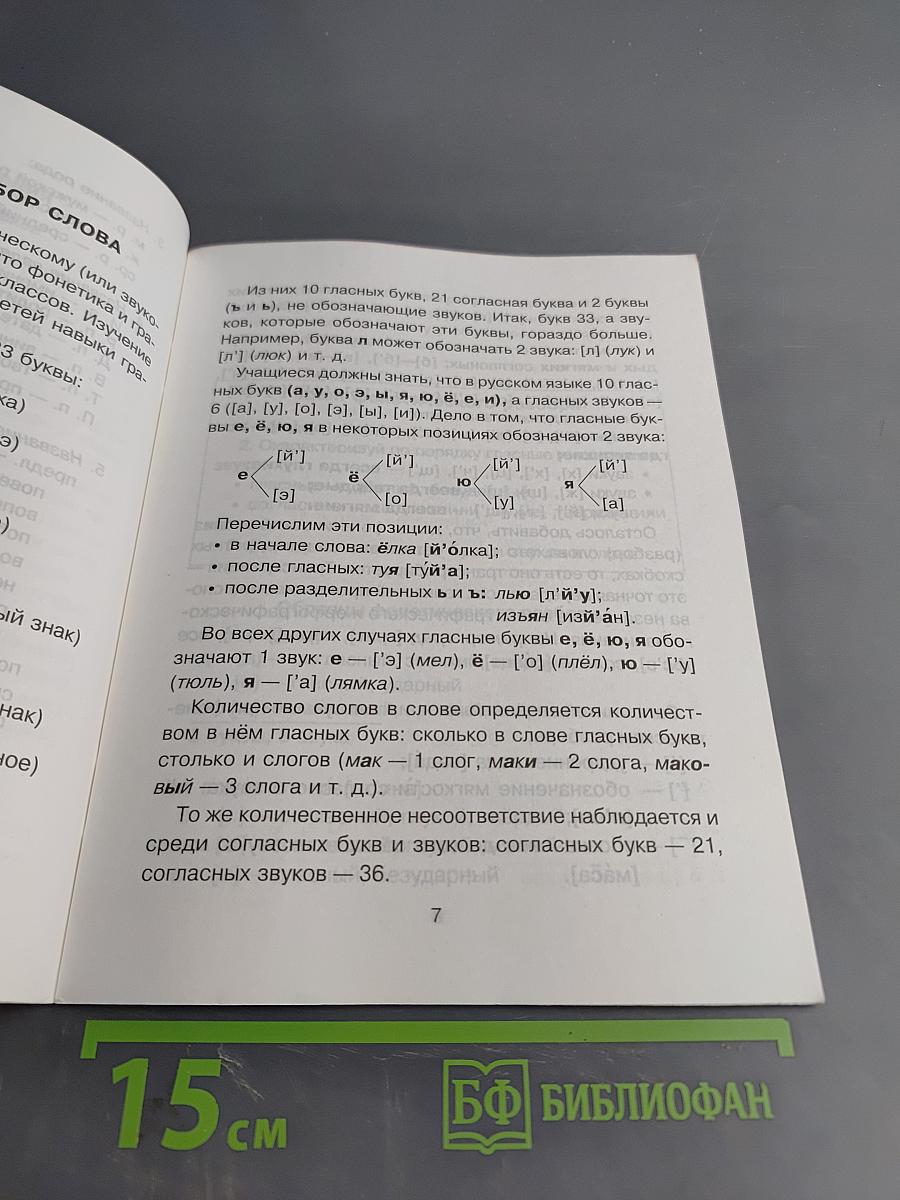 Все виды разбора по русскому языку 1-4 классы