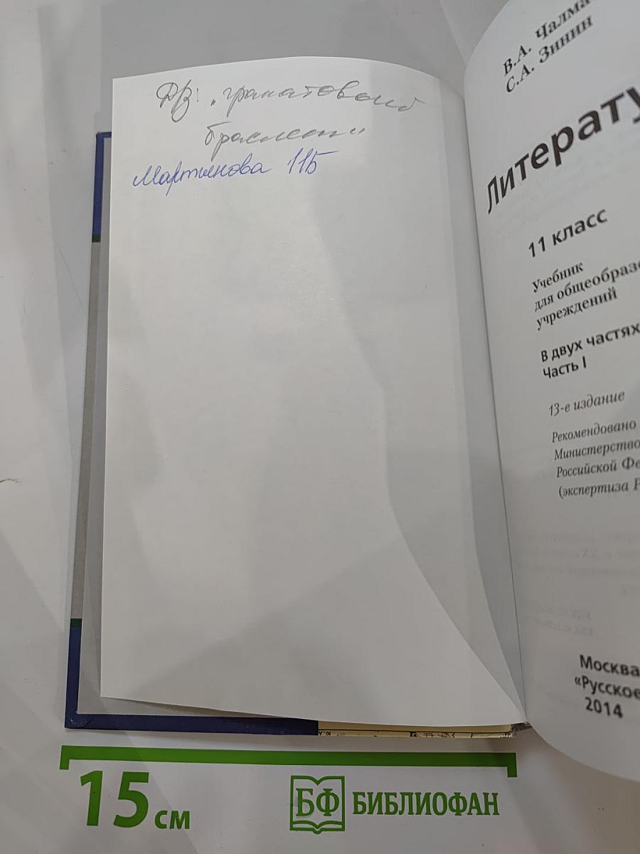 Литература 11 класс, Часть 1