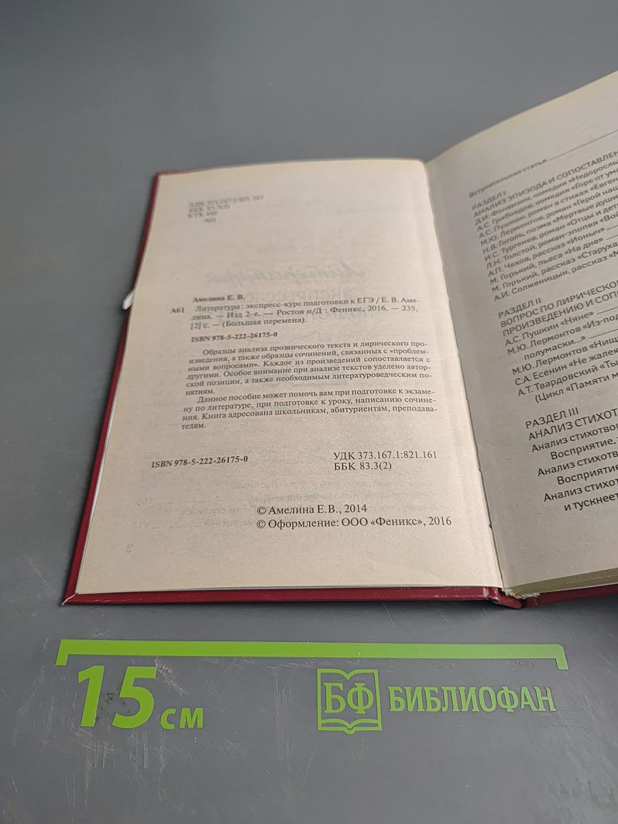 Литература. Экспресс-курс подготовки к ЕГЭ