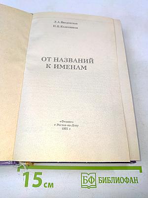 От названий к именам