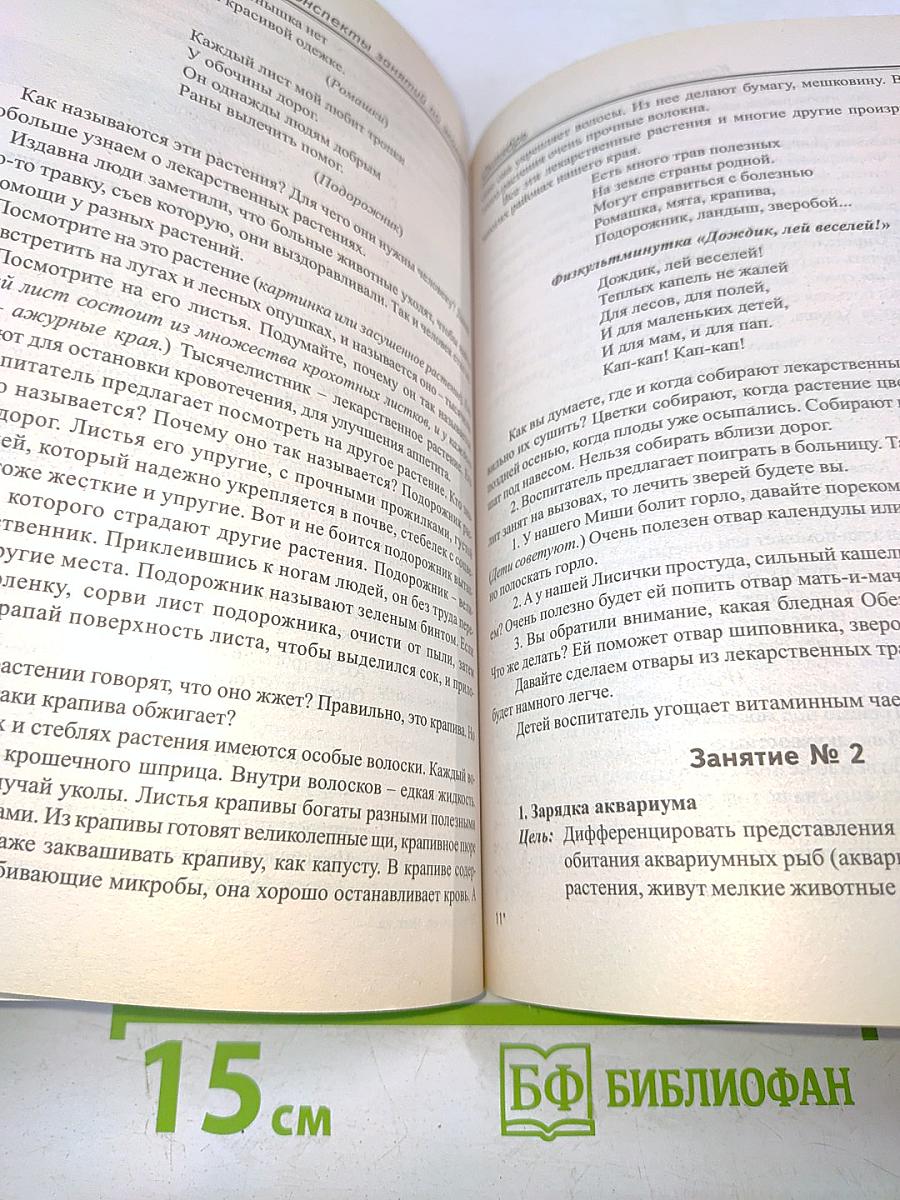 Комплексные занятия в подготовительной группе детского сада