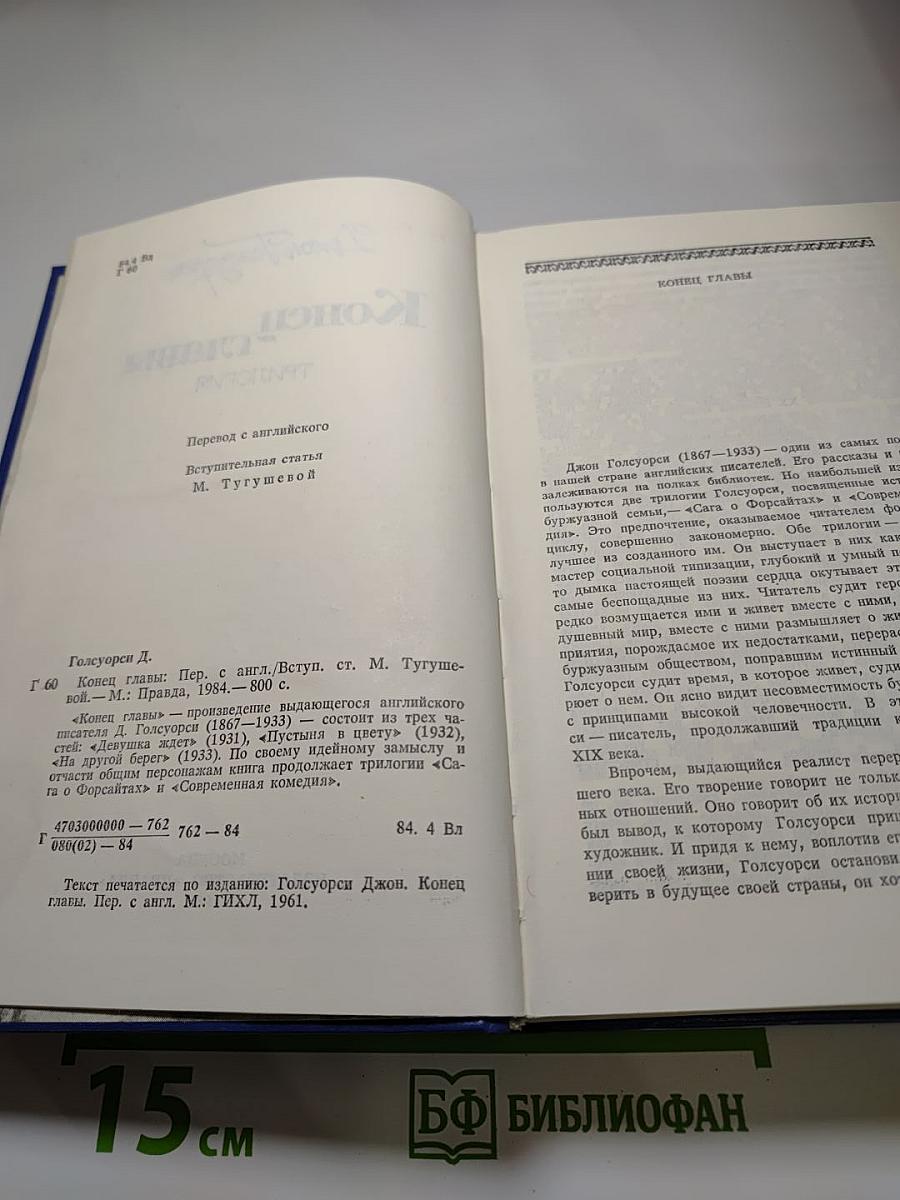 Конец главы