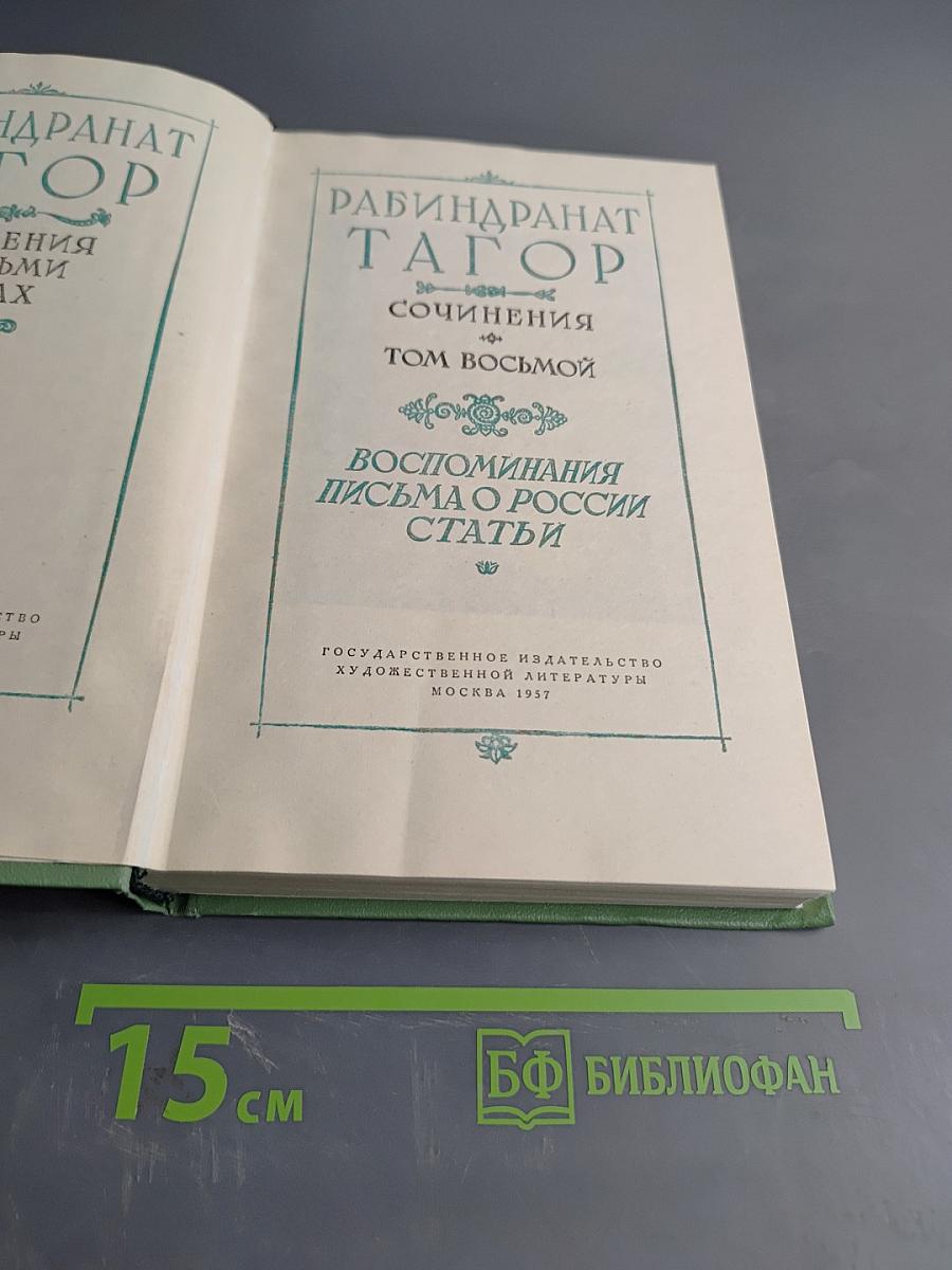 Собрание сочинений. Том восьмой. Воспоминания, письма о России, статьи
