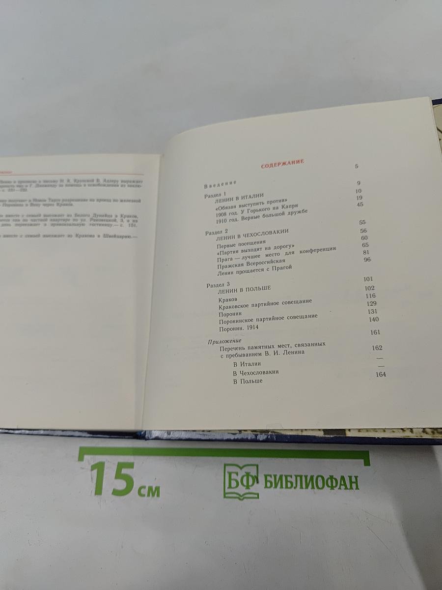 Ленин в Италии, Чехословакии, Польше. Памятные места