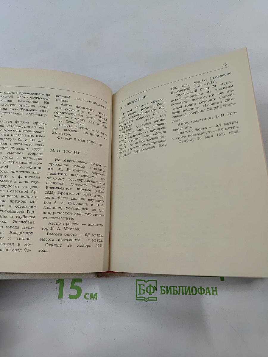 Памятники и мемориальные доски Ленинграда