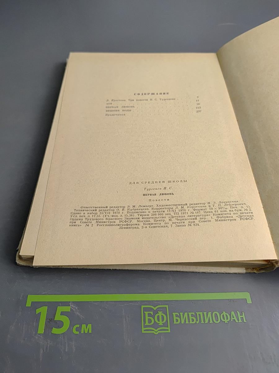 Первая любовь