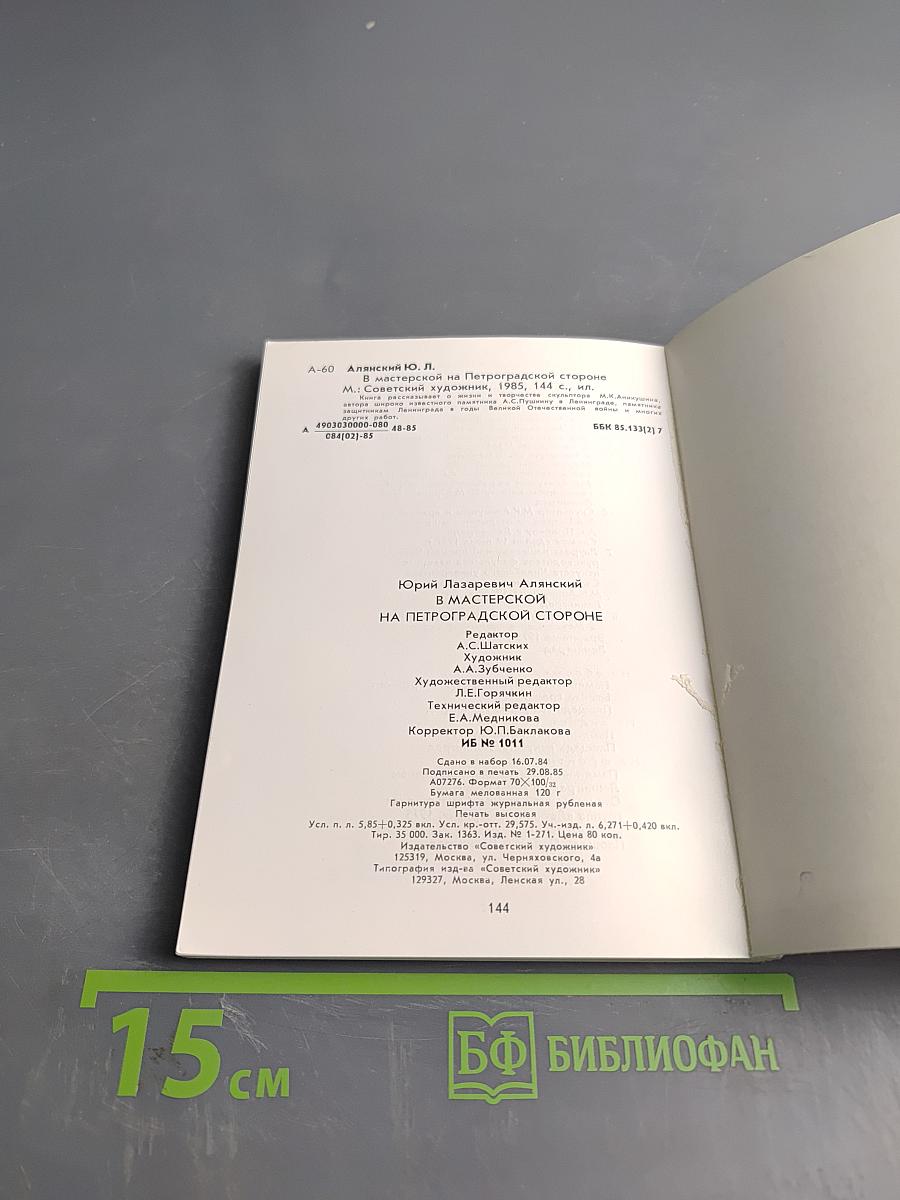 В мастерской на Петроградской стороне