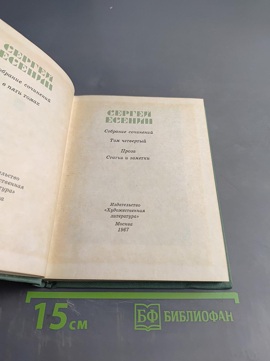 Собрание сочинений. Том четвертый. Проза. Статьи и заметки