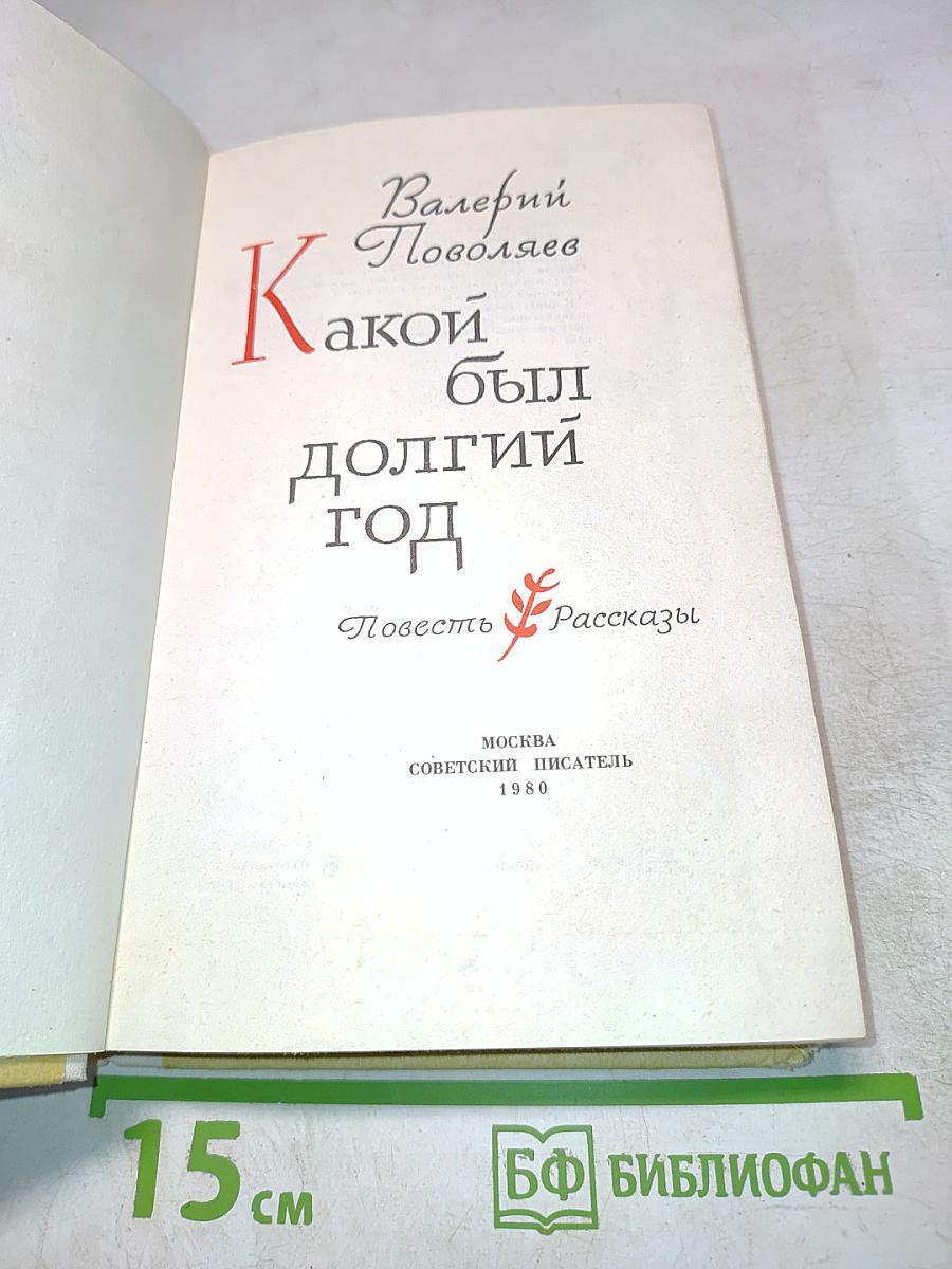 Какой был долгий год