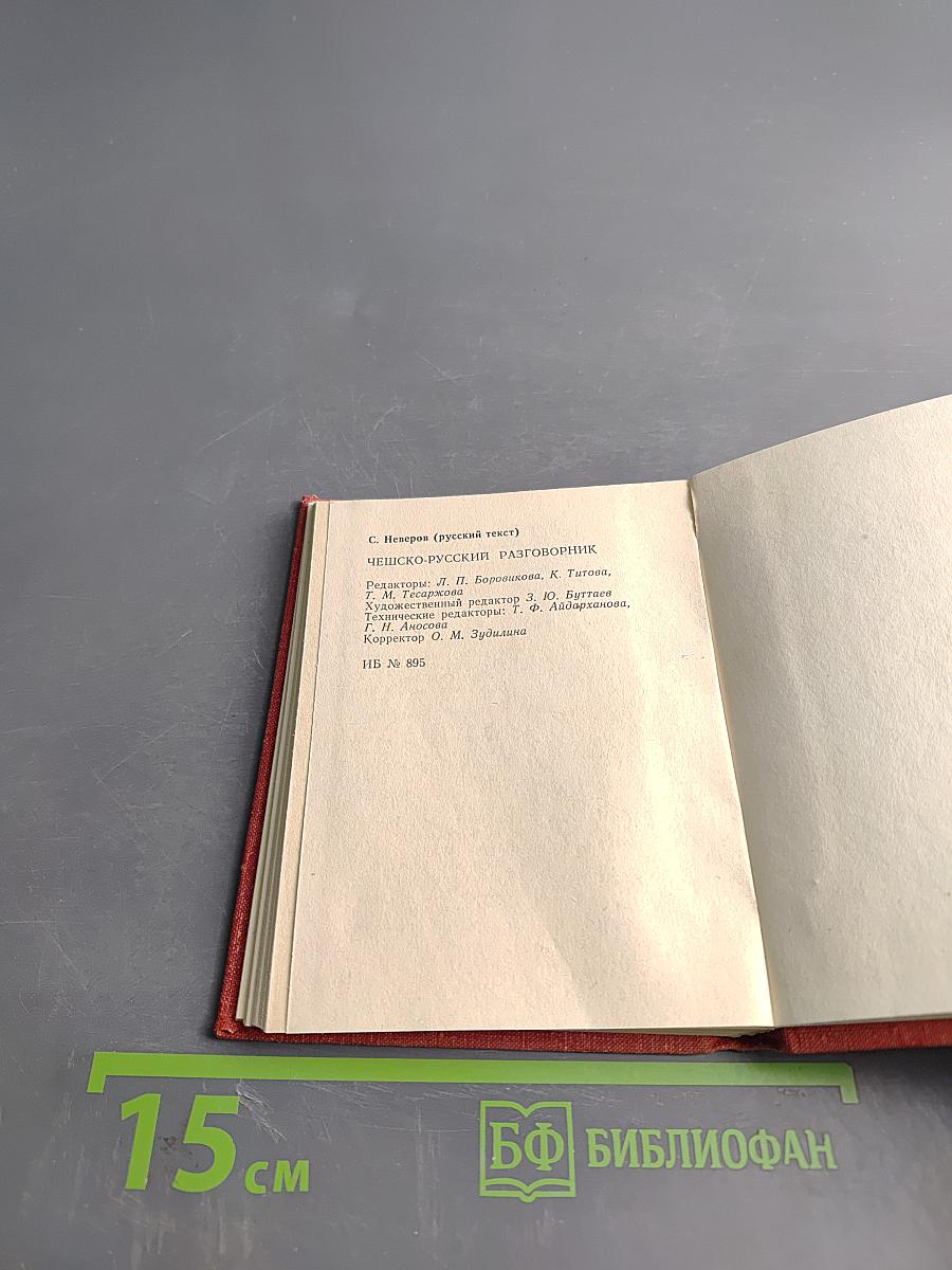 Чешско-русский разговорник