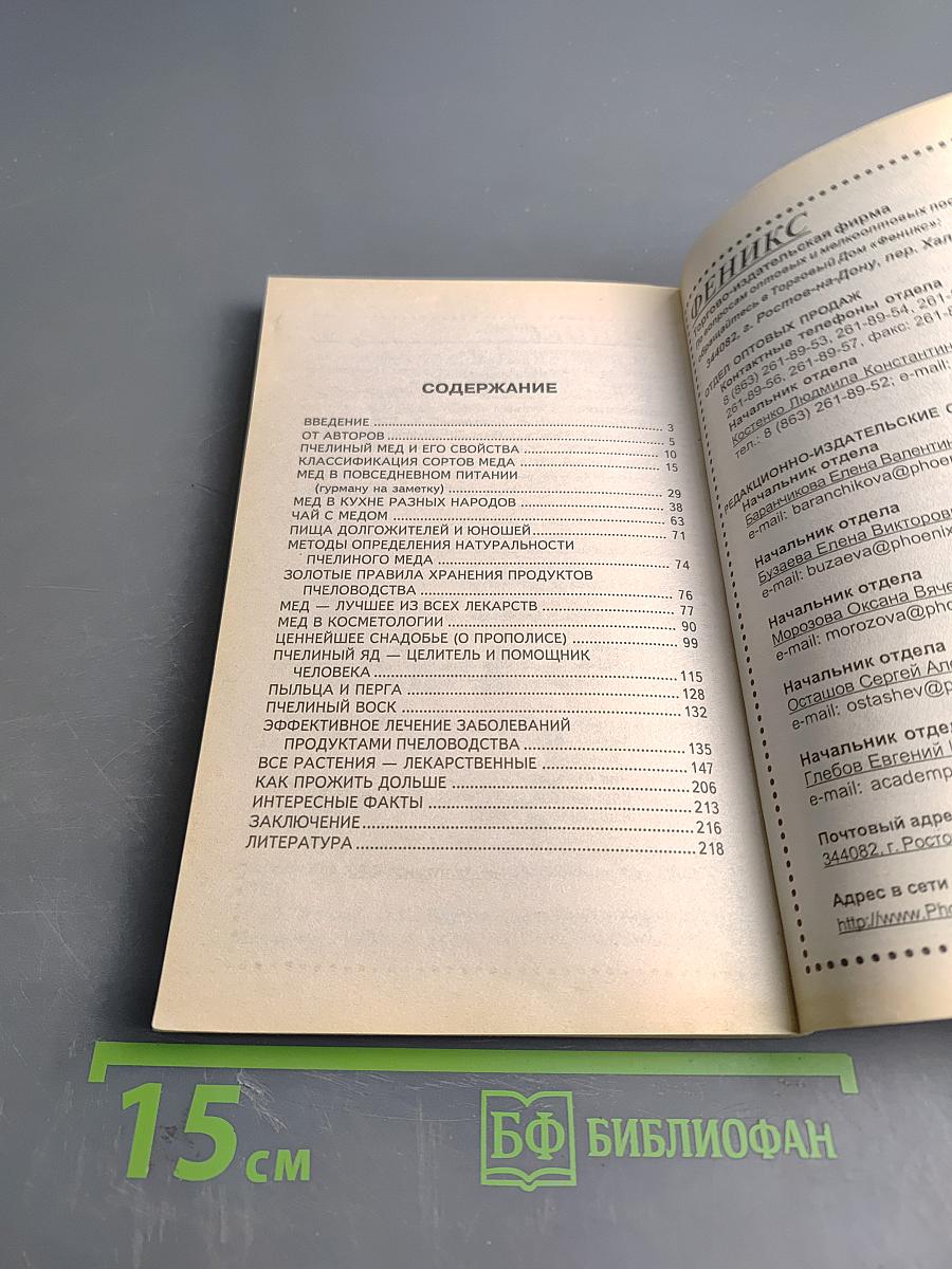 Мёд и медолечение