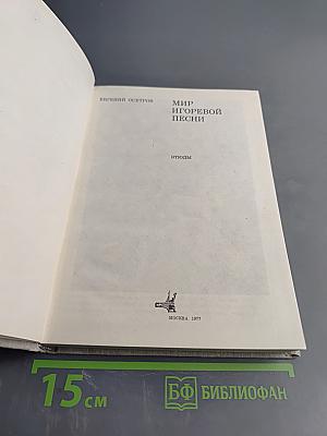 Мир Игоревой песни. Этюды