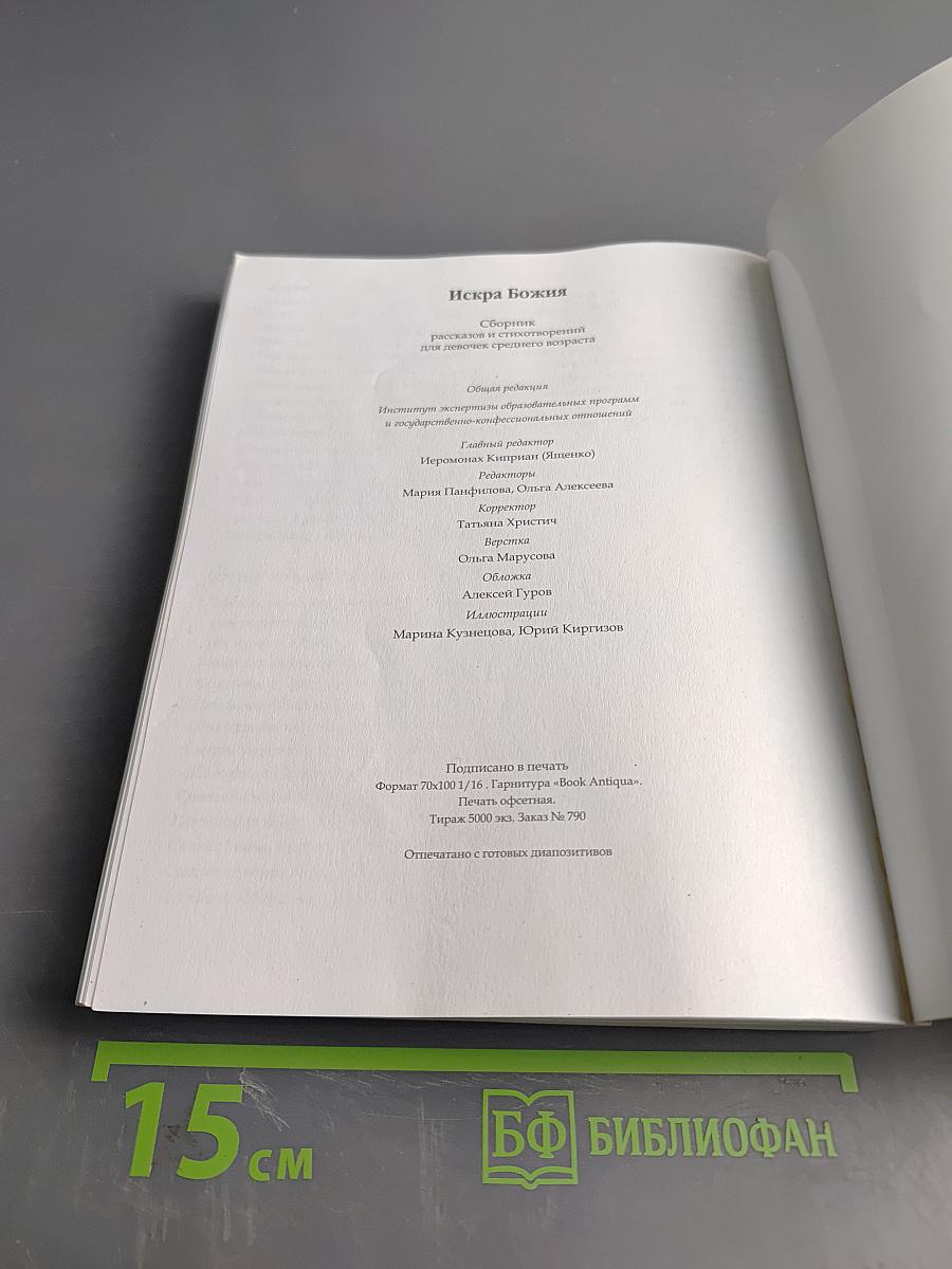 Искра Божия. Сборник рассказов для девочек