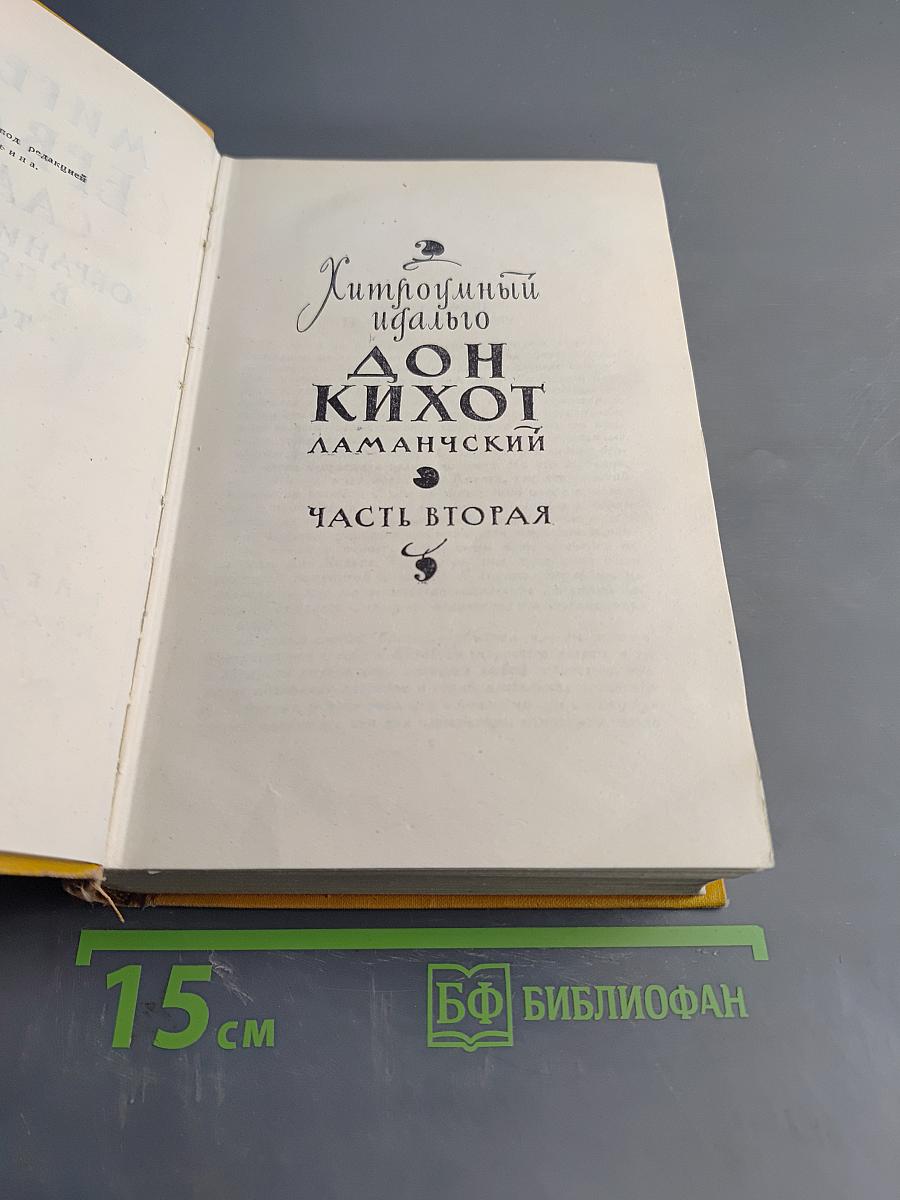 Хитроумный идальго Дон Кихот Ламанчский. Часть вторая