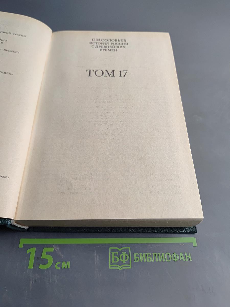 Сочинения. Книга IX. История России с древнейших времен. Тома 17-18