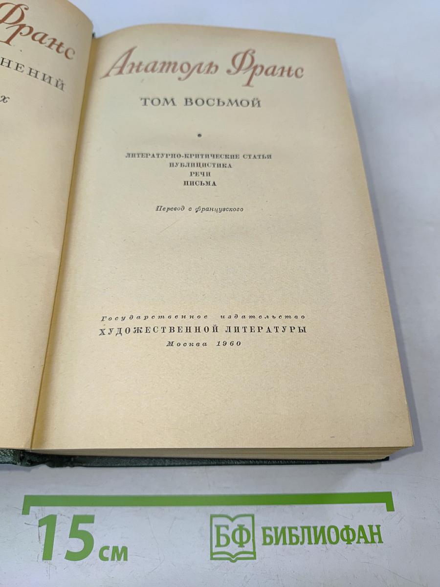 Собрание сочинений. Том восьмой. Литературно-критические статьи, публицистика, речи, письма